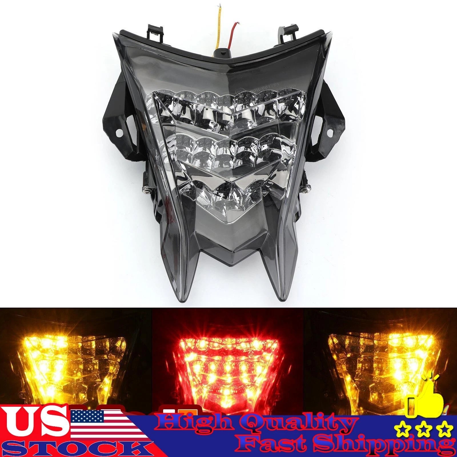 Smoke LED Tail Light + Turn Signals for BMW S1000RR (2009–2018)