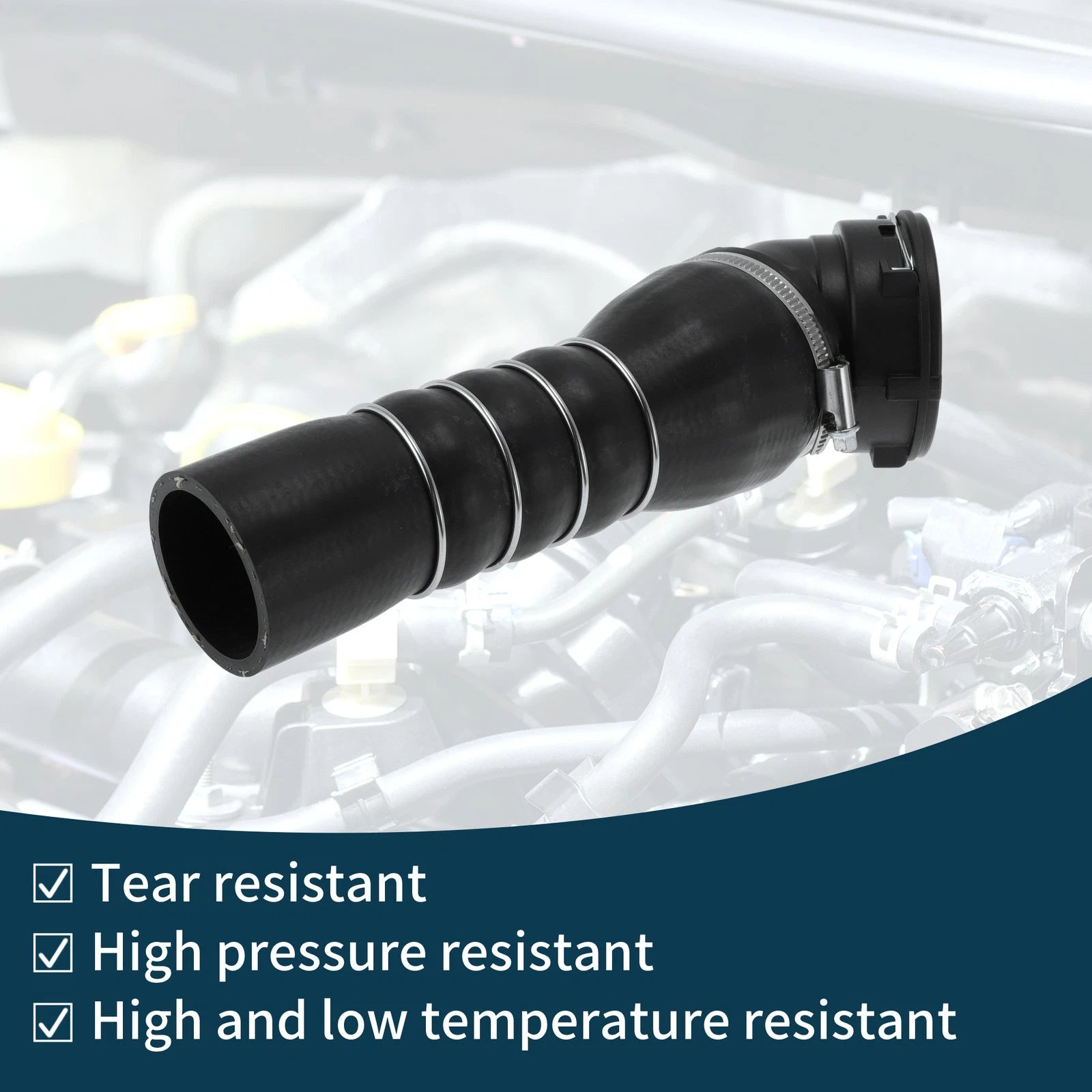 Radiator Hose for BMW 5 Series E60 (2005–2009) No. 11617808416 Black