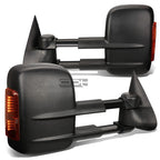 Set of 2 Power Heated LED Signal Light Towing Mirrors for GM GMT800 (2003–2007)