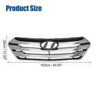 Front Hood Bumper Grille for Hyundai Santa Fe (2013) - No.86350B8000, Black
