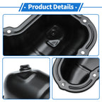 1 Pc Engine Oil Pan No.111107S010 for Nissan Pathfinder (2008–2012) Steel Black