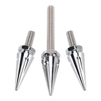 3 Spiked Windshield Bolts for Harley Street Glide FLHX Electra Glide FLHT (2014–2024) Silver
