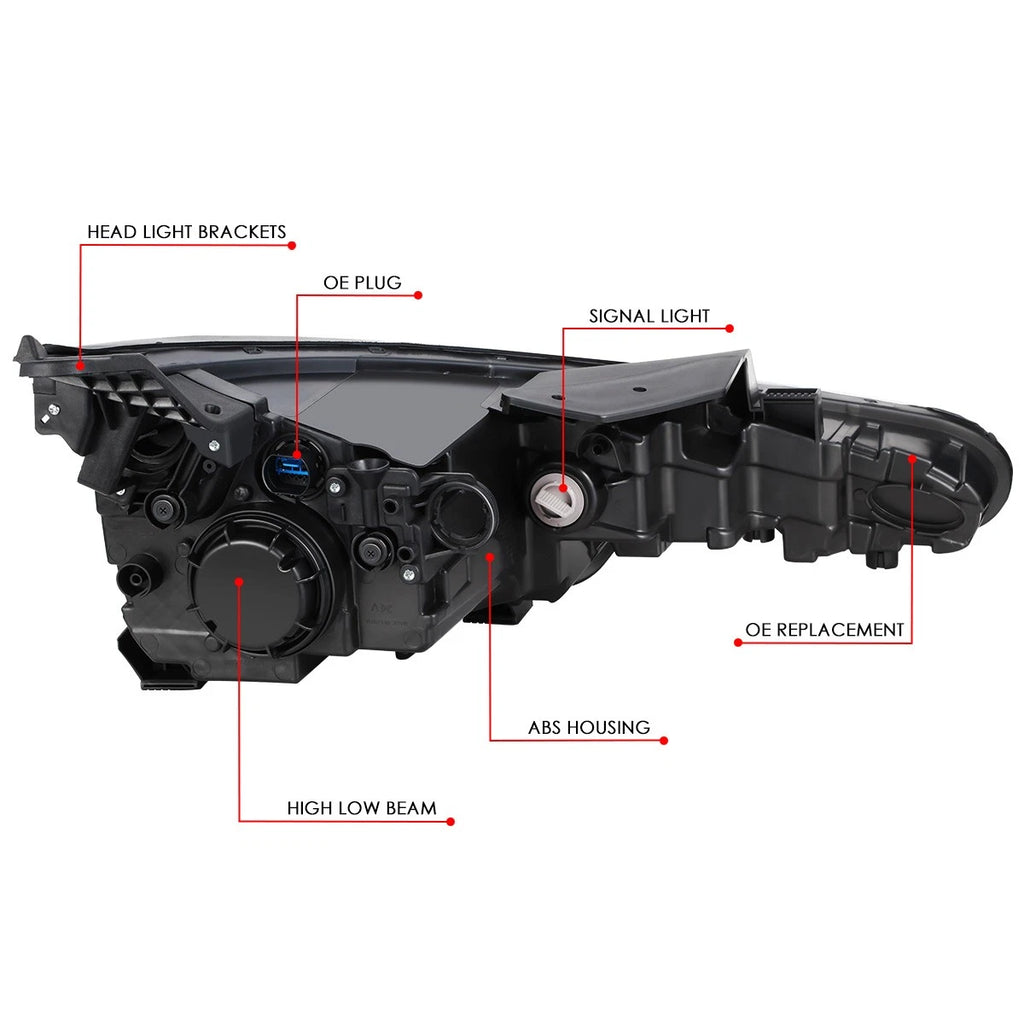 OE Style Projector Headlight Lamp Assembly for Elantra SE/SEL (2019–2020)