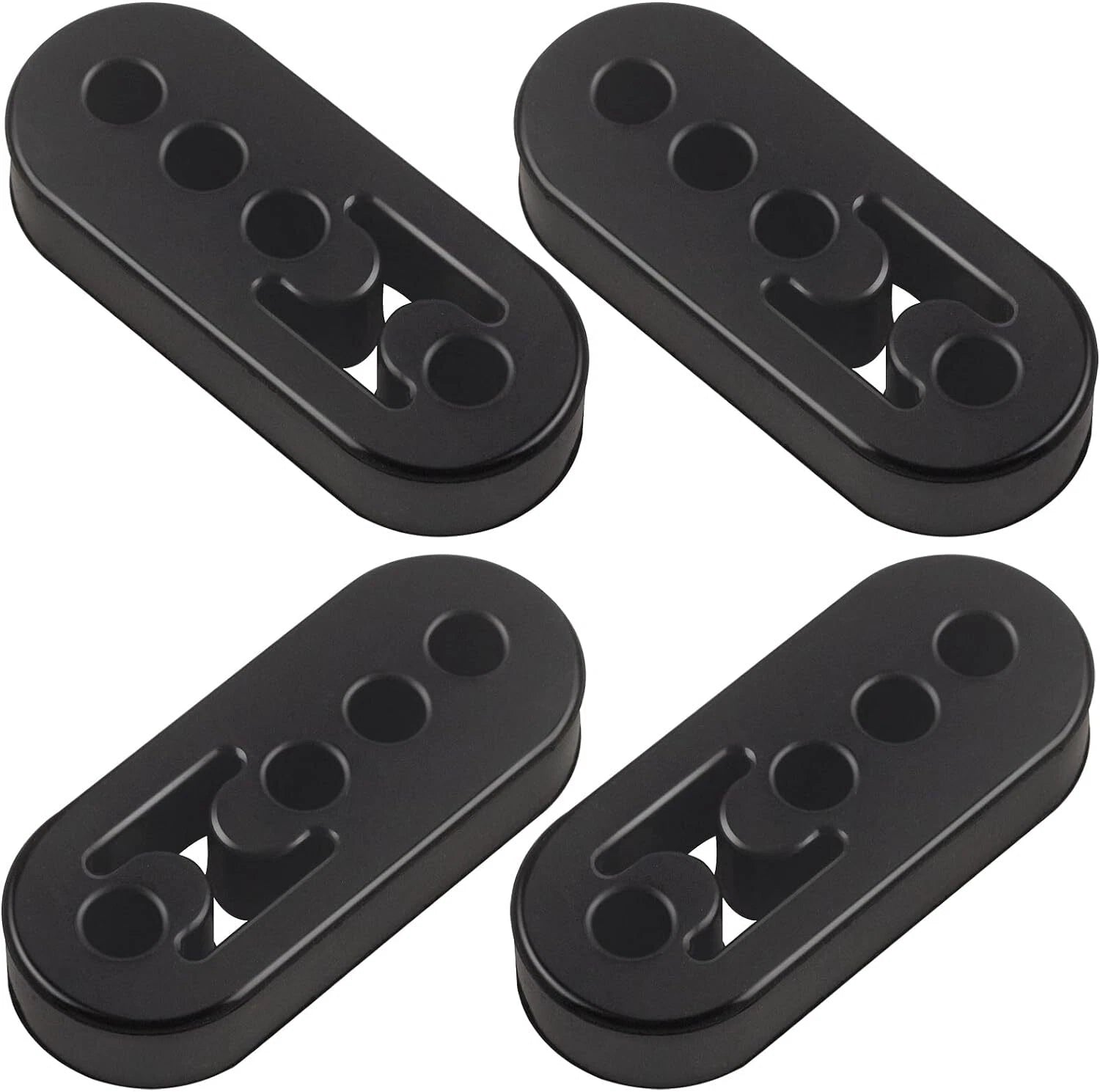 Set of 4 Adjustable Polyurethane Rubber Exhaust Hangers Universal