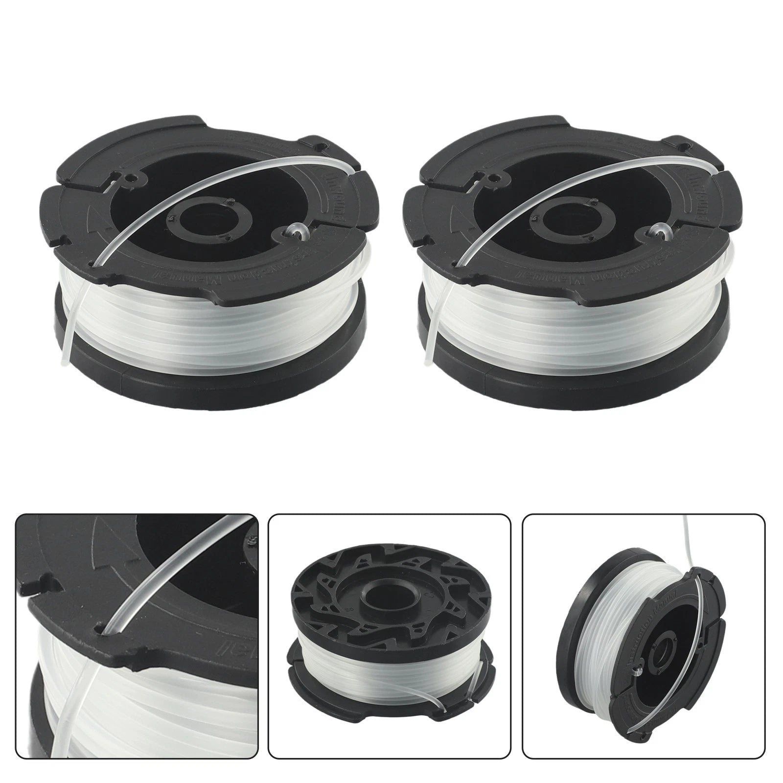 Set of 3 Spool & Line for Black & Decker ST7701 STC1820 A6481 Trimmer