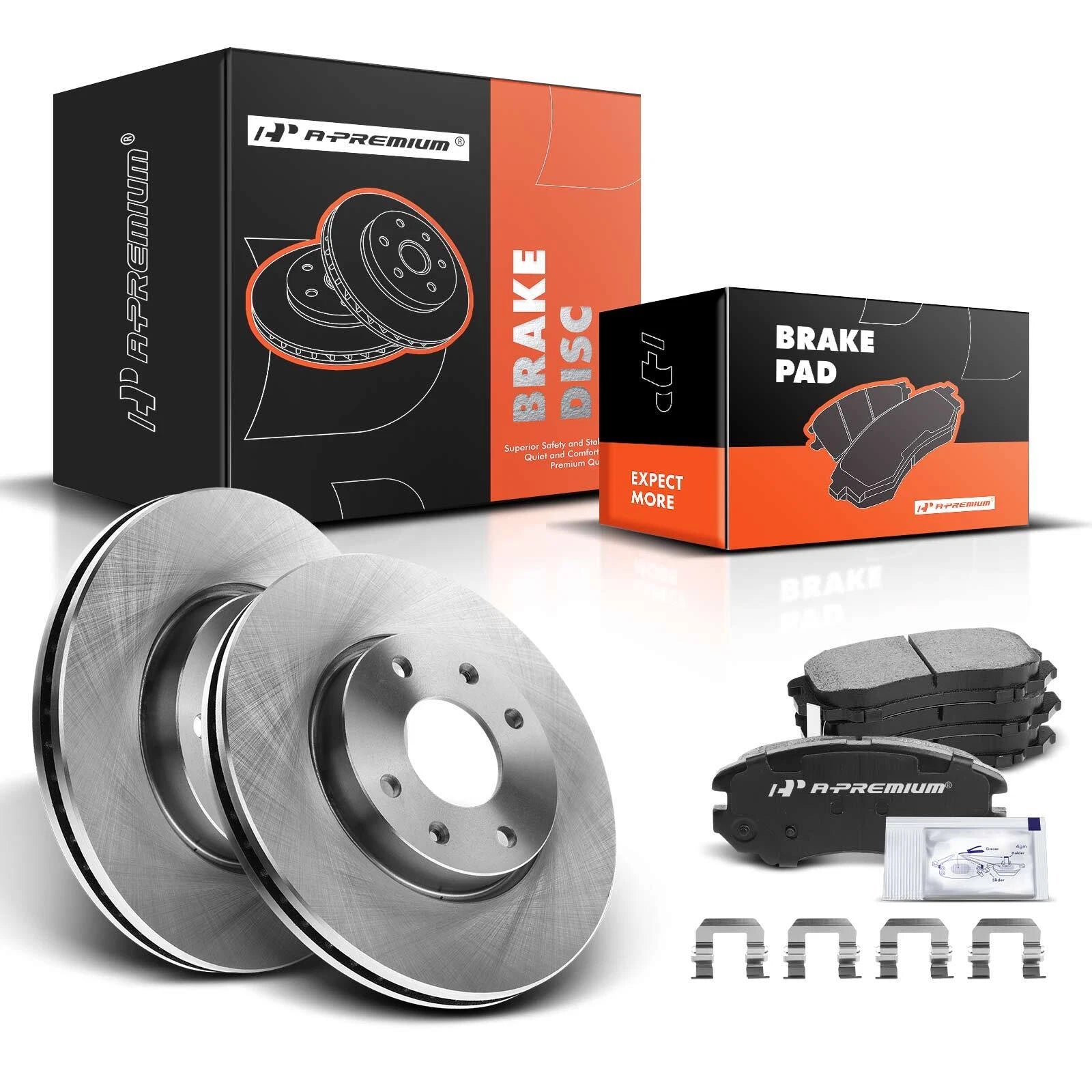 Front Disc Brake Rotors & Ceramic Pads for Hyundai Sonata (2003–2005)