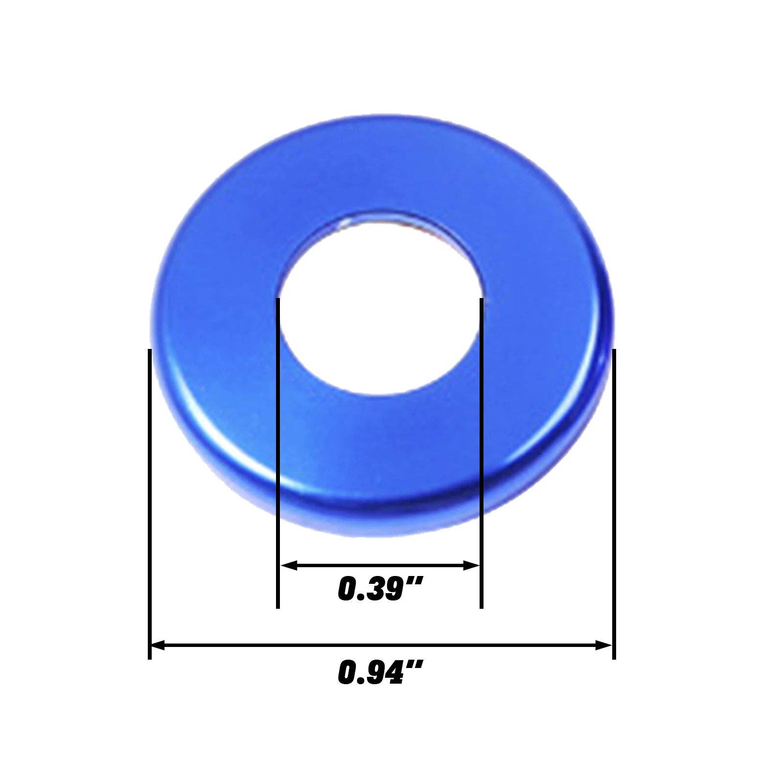 2-Pack Blue Aluminum Window Lift Lock Ring Cover for Mercedes-Benz C/E/S (2000-2020)