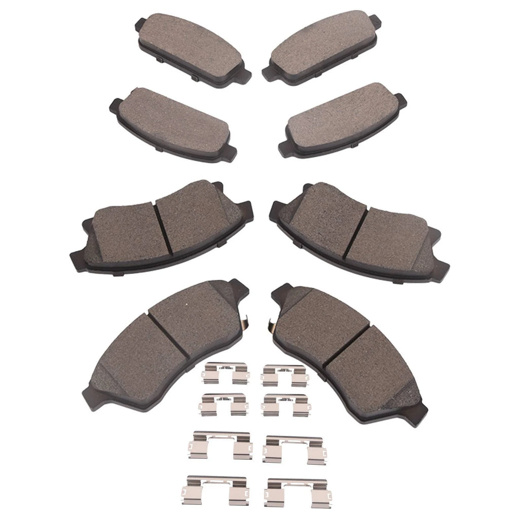 Set of 4 Ceramic Brake Pads for Chevy Cruze Limited, Sonic, Buick Verano (2016–2019)