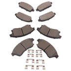 Set of 4 Ceramic Brake Pads for Chevy Cruze Limited, Sonic, Buick Verano (2016–2019)