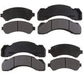 Set of 4 Semi-Metallic Brake Pads for Chevy GMC 3500HD (2011–2019)
