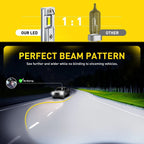 Auxito 9005 + 9006 LED Headlight Bulb Kit 60000LM 6500K for