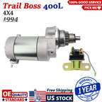 Starter Motor for Polaris Trail Boss 400L 4X4 (1994) W/Bendix & Relay