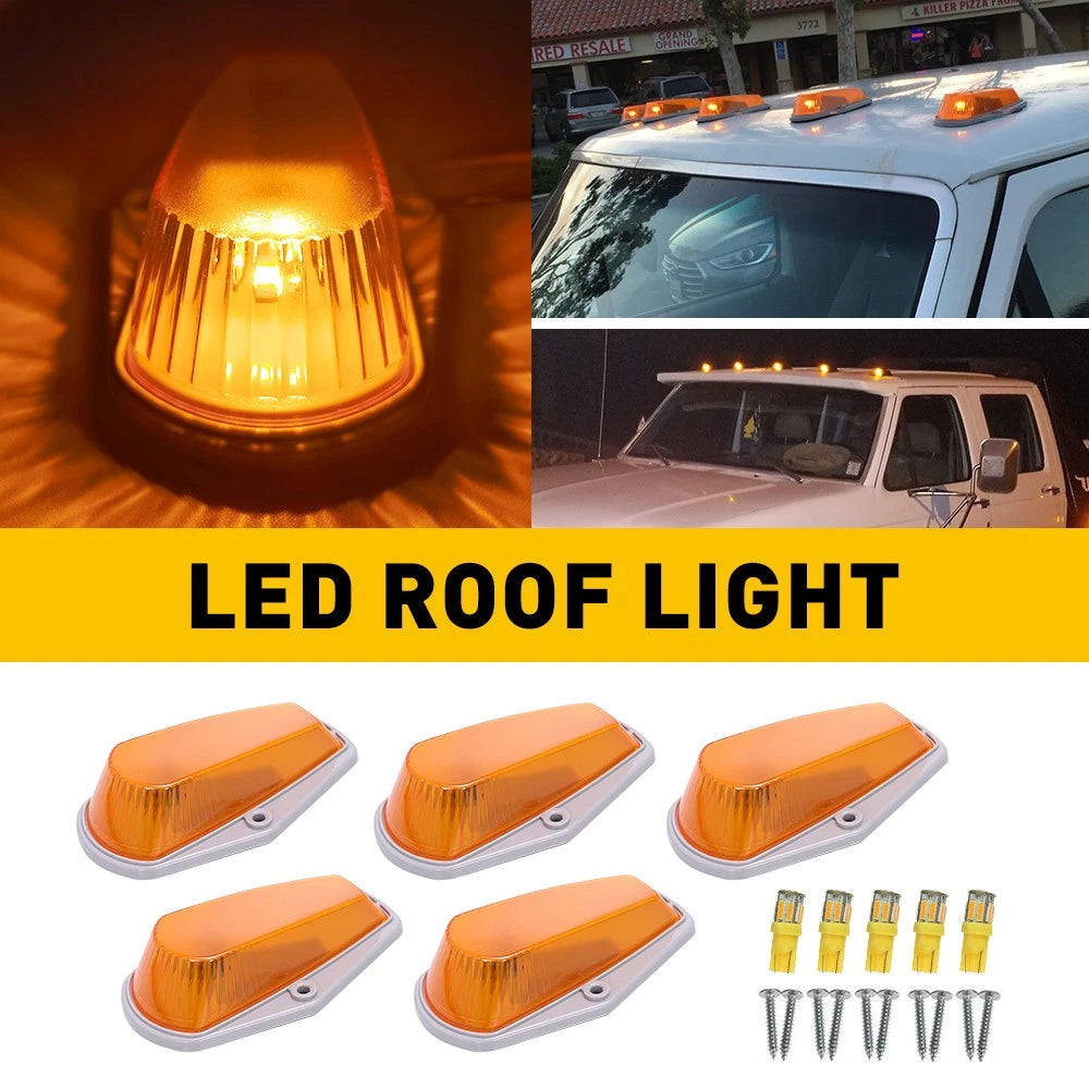 5Pcs Amber Marker Lights for Ford F150 F250 F350 (1973–1997)