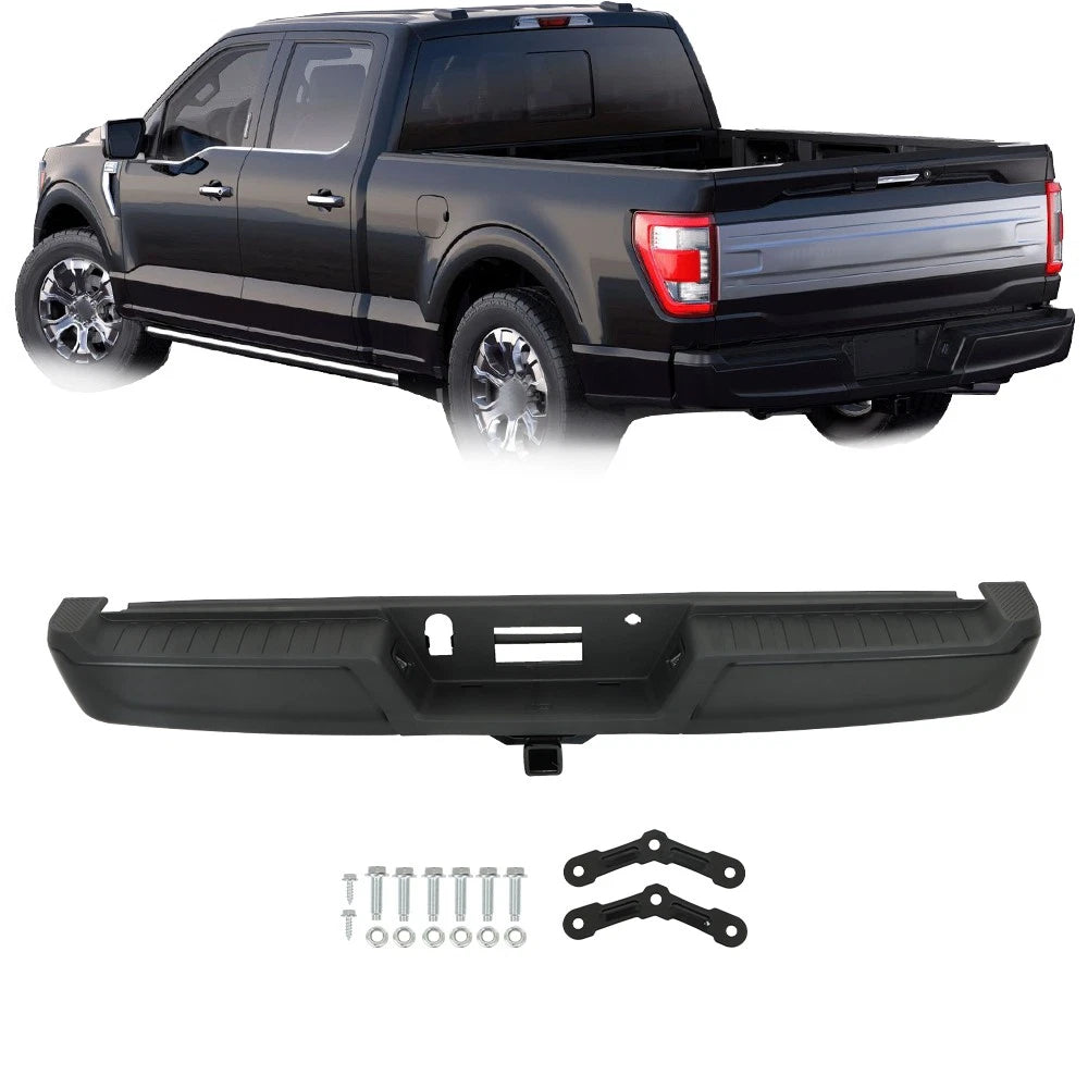 Steel Black Rear Bumper Assembly for Ford F-150 (2021–2023)