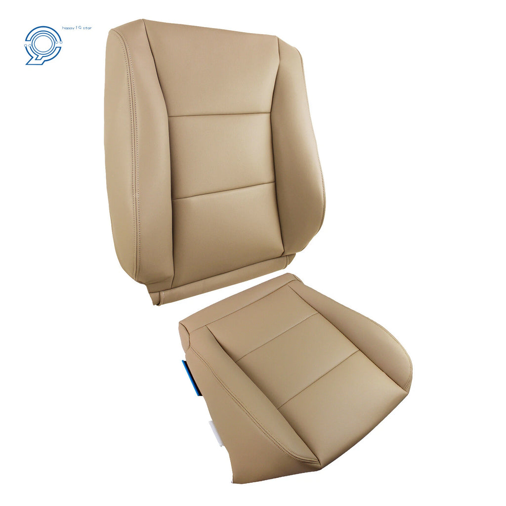 Set of 2 Leather Tan Back Seat Covers for Toyota Land Cruiser (1998–2007)