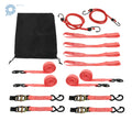 Set of 4 Heavy Duty Ratchet Straps for Secure Cargo Transport