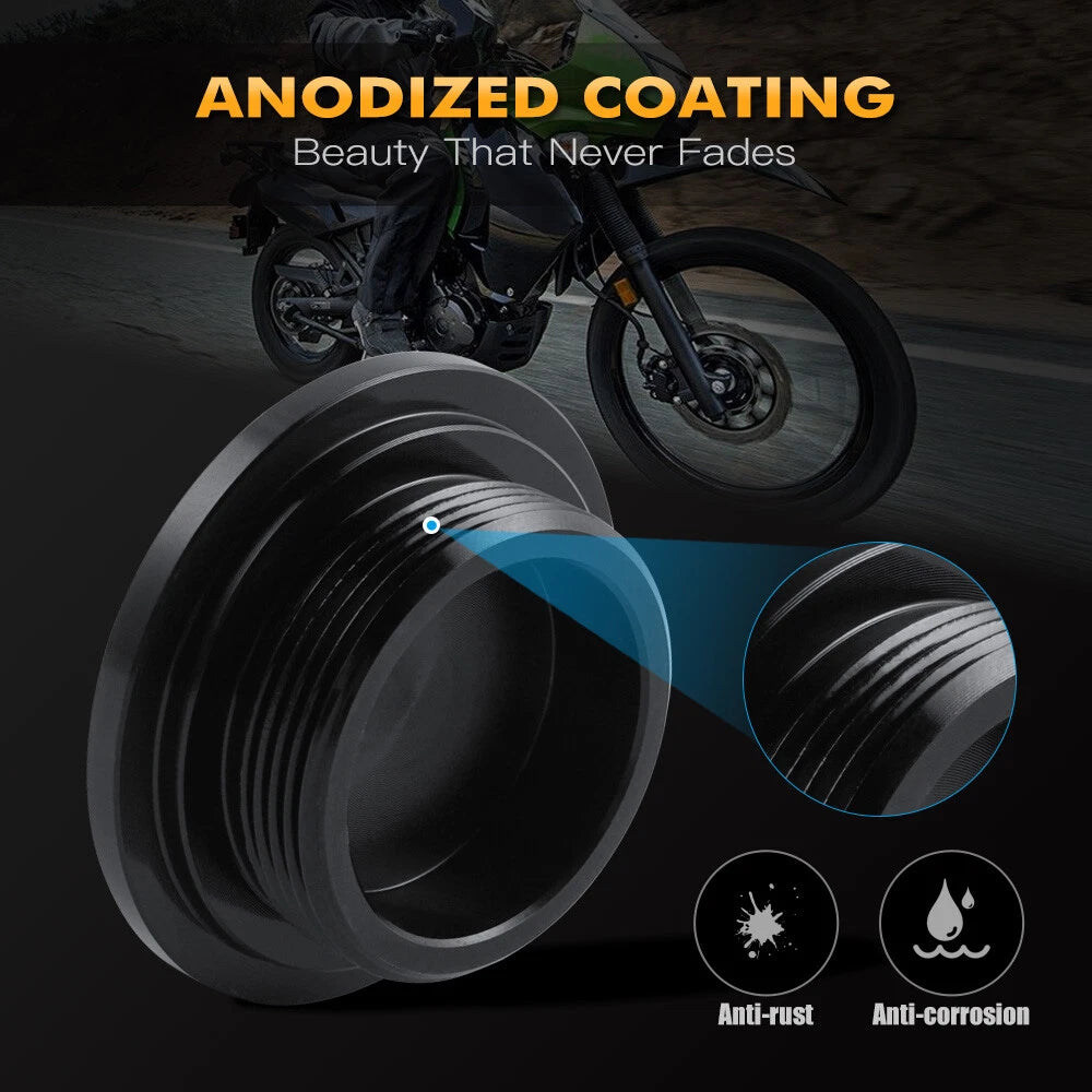 Engine Cover Cap Plugs for Kawasaki KLR650 (1987–2024)