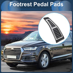 1 Pc Footrest Pedals Cover for Audi Q7 (2015–2024) Silver Tone