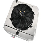 3 Row Aluminum Radiator + Fan Shroud for Chevy Bel Air V8 (1955–1957)
