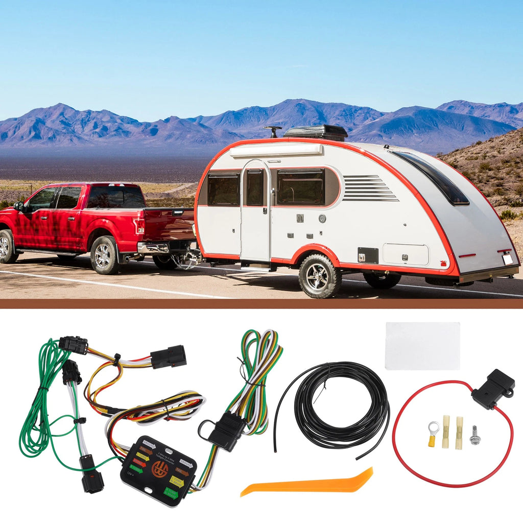 Set of 4-Pin Trailer Wiring Harness Kit for Hyundai Tucson (2010–2018)