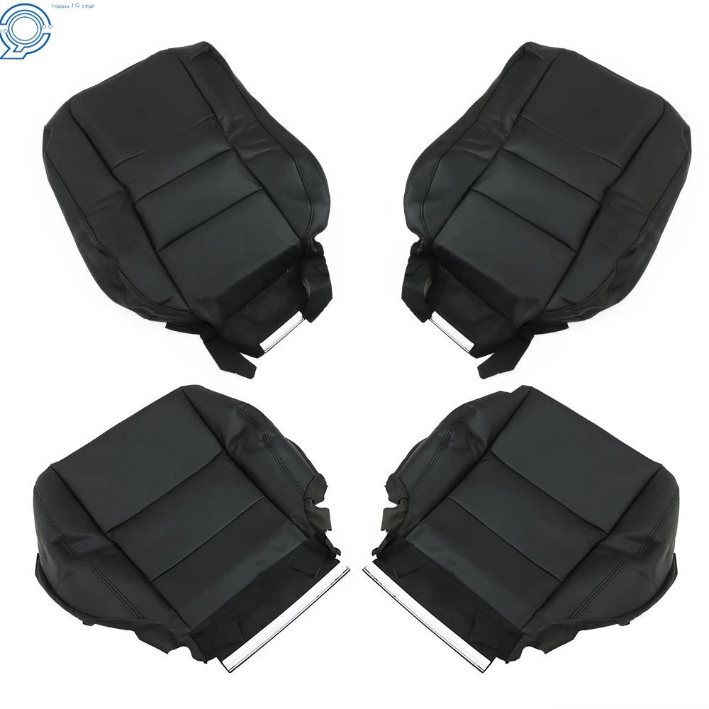 Set of 2 Leather Seat Covers for Honda Accord (2008–2012) Black