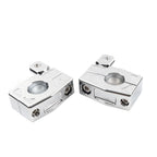 Crash Bar Mount Foot Peg Bracket for Harley (25MM Engine Guard, Chrome)