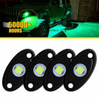 4X LED Rock Lights for Jeep (Offroad, UTV, ATV)
