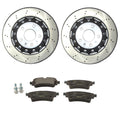 SHW Performance Rear Wavy Rotors & Textar Pads Brake Kit for RS5 Sportback (2019–2023)