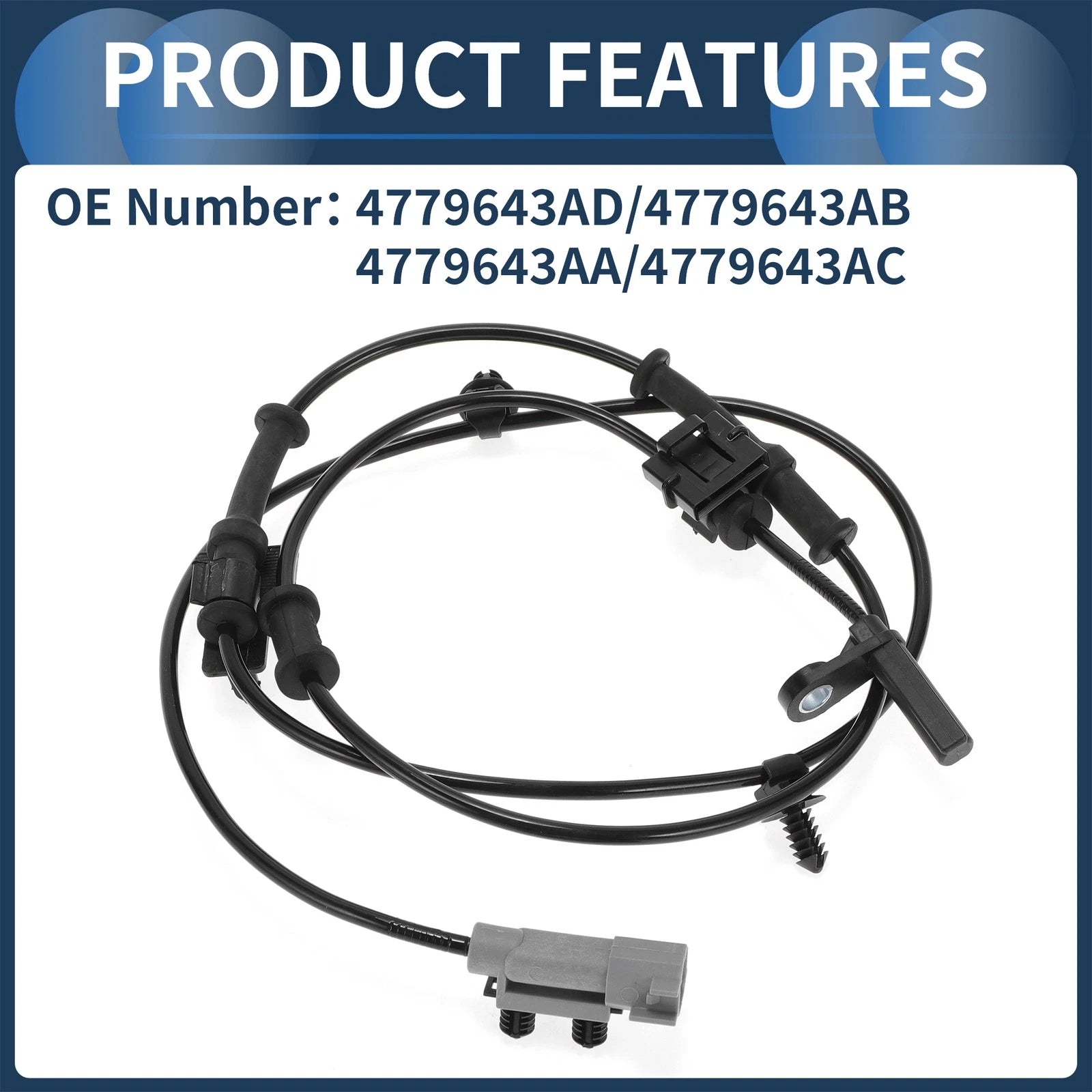 ABS Wheel Speed Sensor No. 4779643AD for Chrysler 300 (2011–2022) Rear Left