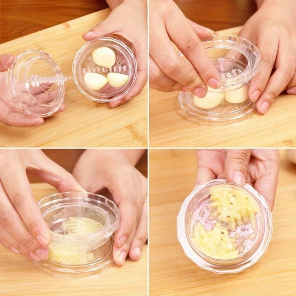 Garlic Crusher Manual Tool with Dual Edge Design for Garlic and Root Spices