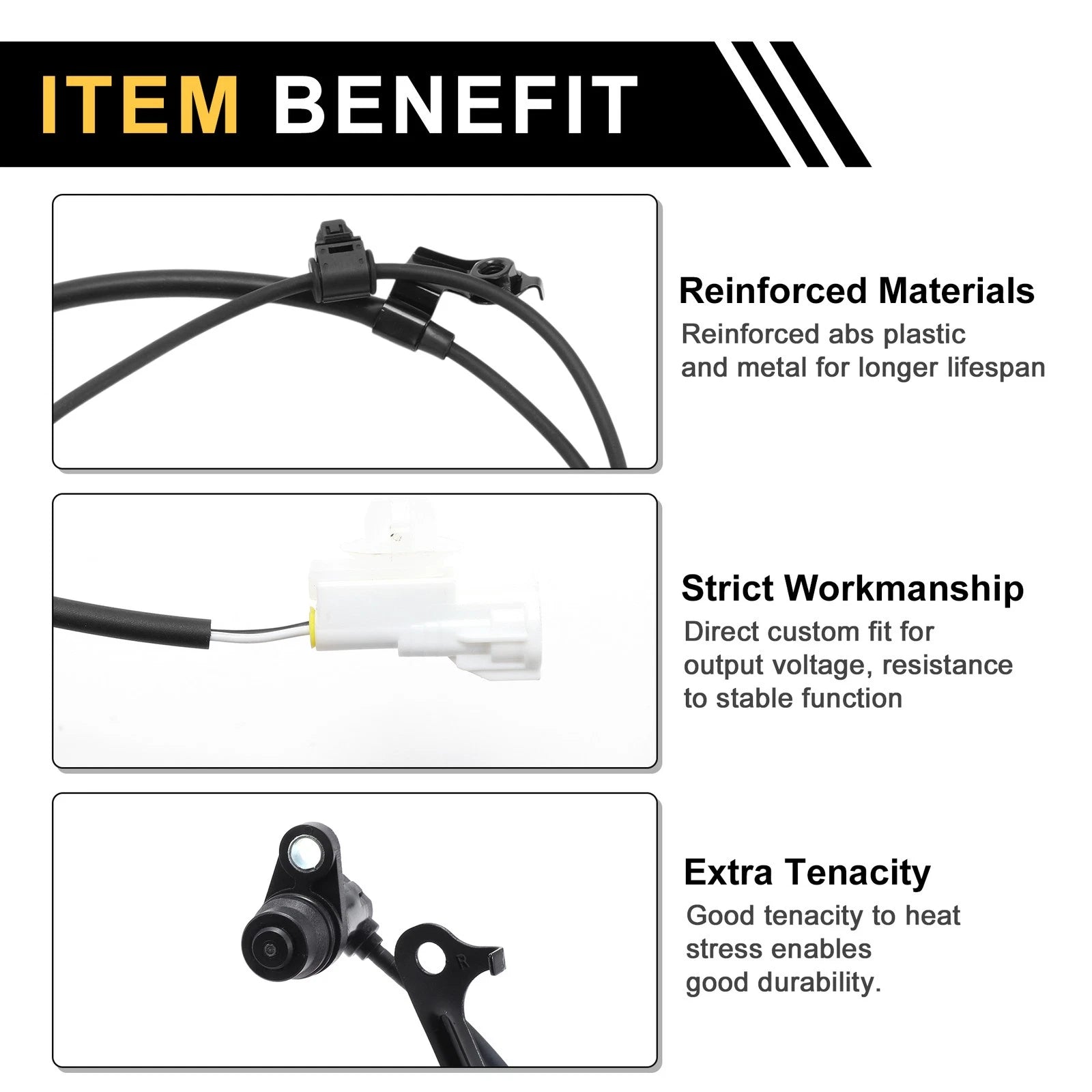 ABS Wheel Speed Sensor No. 895420K010 for Toyota Hilux (2005–2014) Front Right