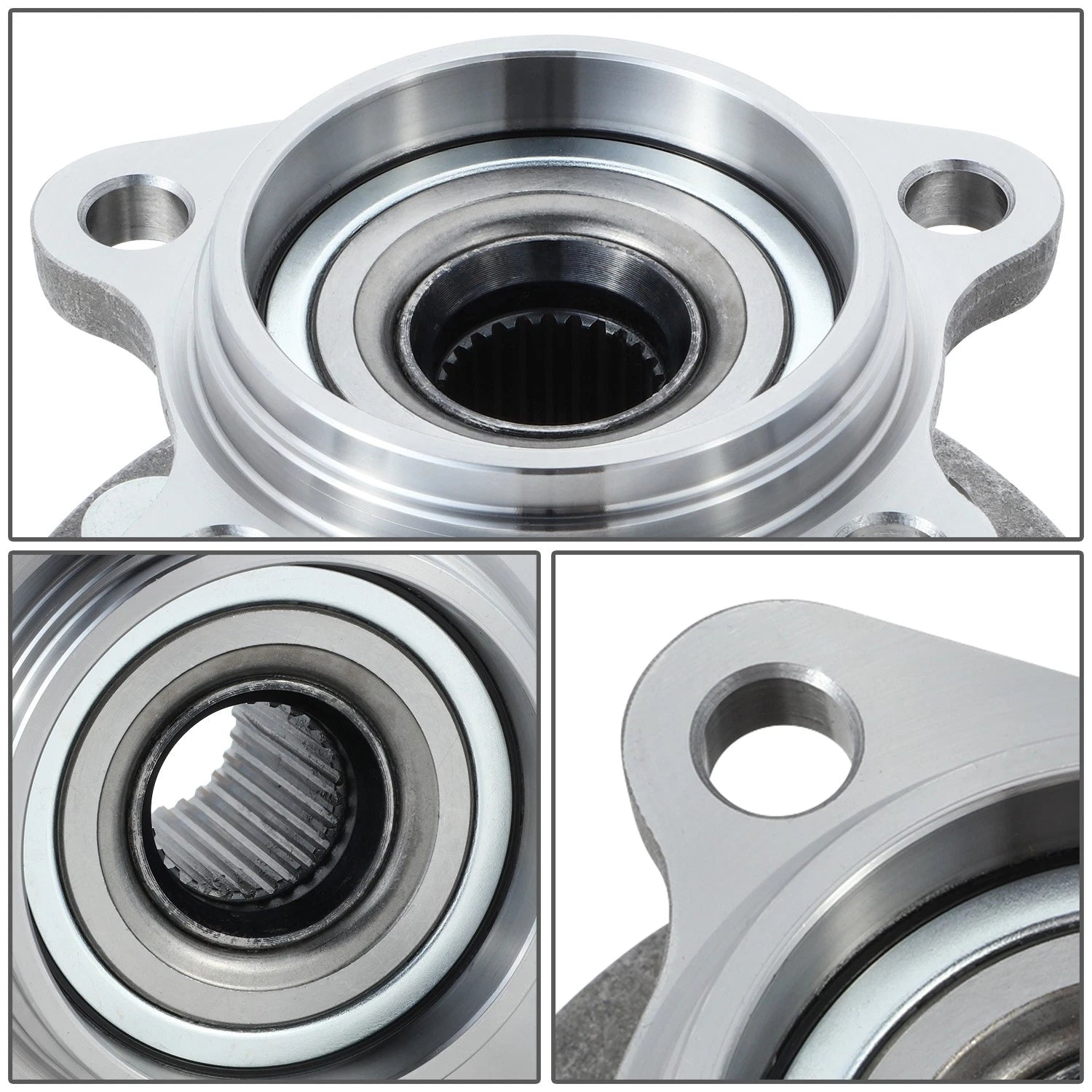 Set of 2 Rear Wheel Bearing Hubs for Highlander Venza RX330 RX350 RX400h (2004–2016)