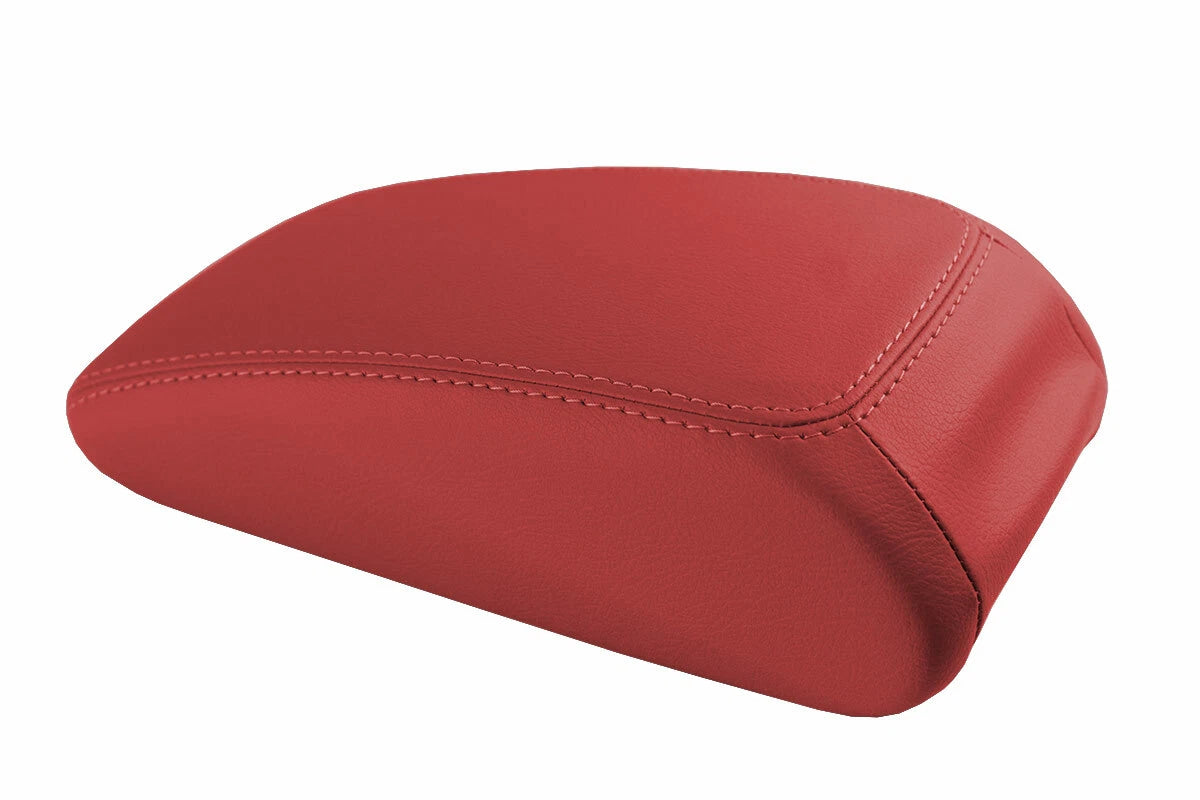 Leather Console Lid Pull Over Armrest Cover for Audi A3 (2015–2020) Red