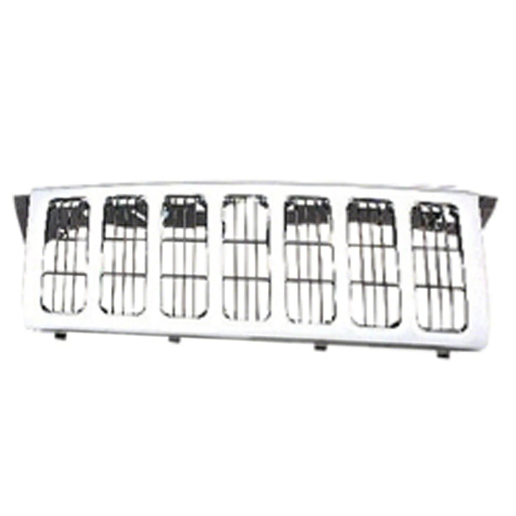 Front Grille Replacement Chrome Plastic w/Vertical Bar Insert for Toyota (2010–2019)
