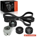 Set of 4 Serpentine Belt Drive Components for Ford F-250 F-350 (1994)