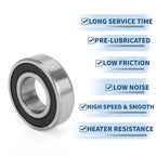 1 Pc 6004DDU Deep Groove Ball Bearing for Scooter Skateboard Wheel (N/A)
