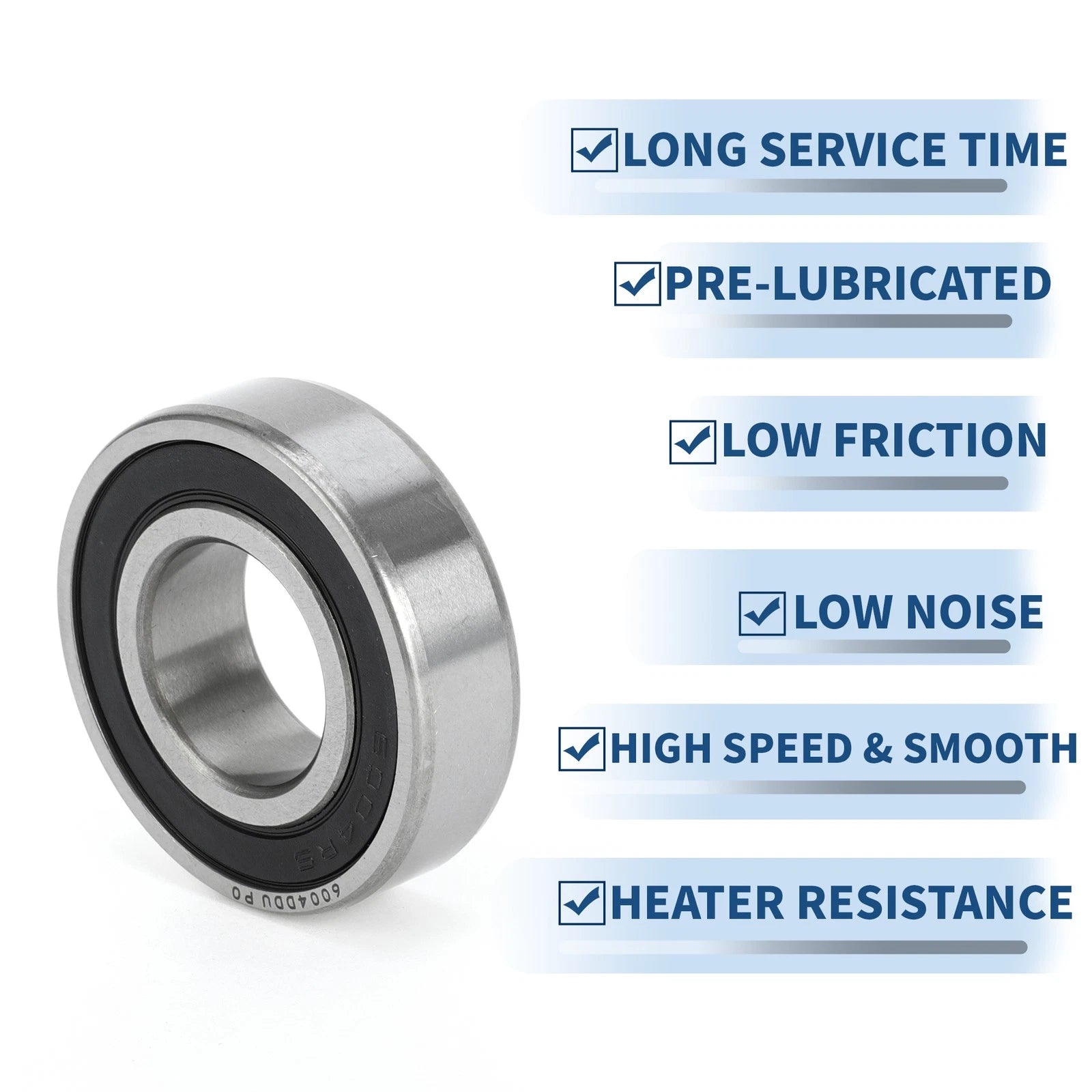 1 Pc 6004DDU Deep Groove Ball Bearing for Scooter Skateboard Wheel (N/A)