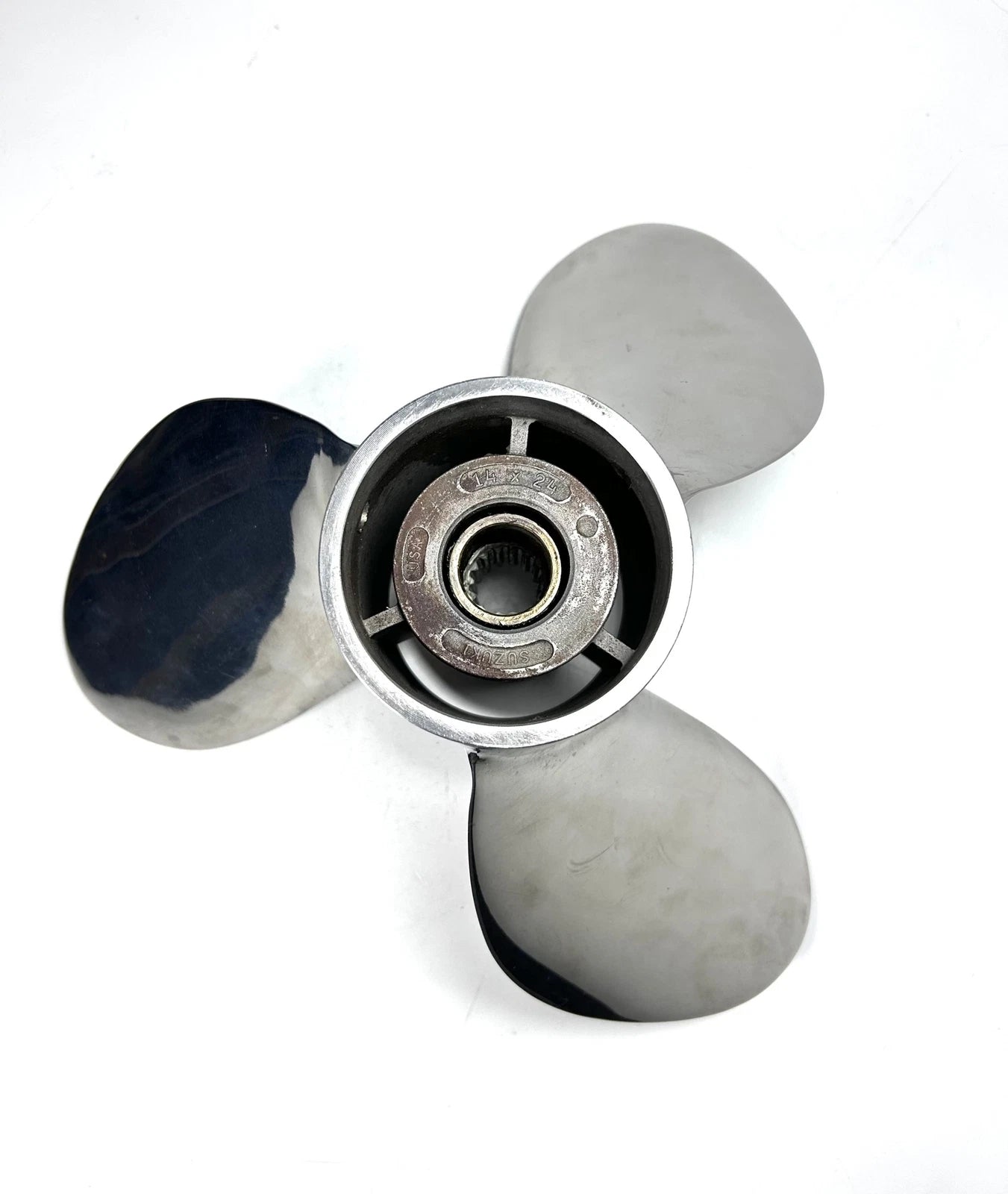 3 x 14 x 24P Stainless Steel Propeller for Suzuki (LH) 99105-00700-24P