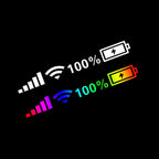 1pc Wifi Battery Level Signal Sticker for Universal Use (2010–2023)