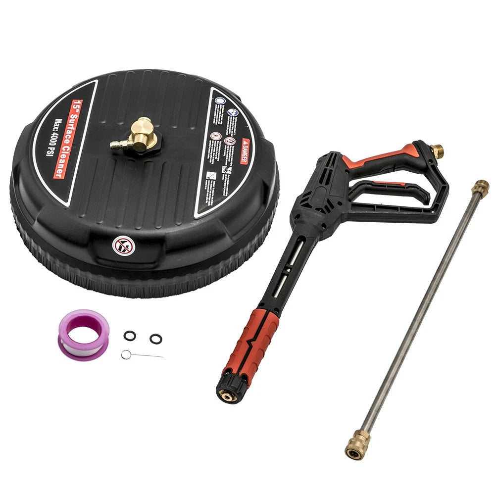 15inch Power Washer Gun Kit 4000PSI for Surface Cleaning