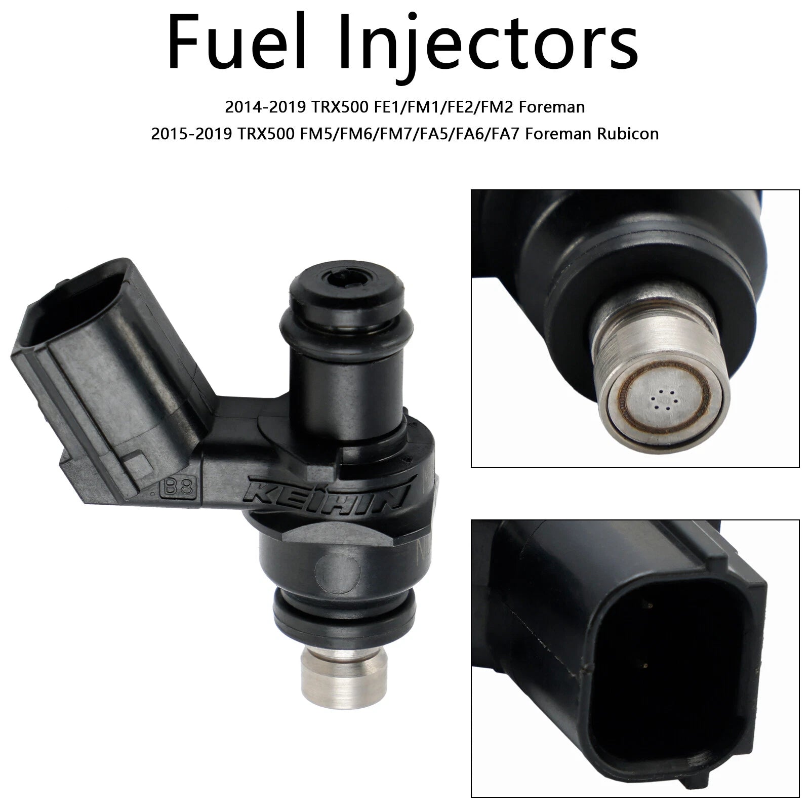 Fuel Injector Set of 2 for Honda TRX420 TRX500 (2007–2018) 16450-HR3-A43 16450-HR3-A42