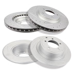 Set of 4 Drilled Brake Rotors for Jeep Patriot Compass 2.4L (2007–2017)