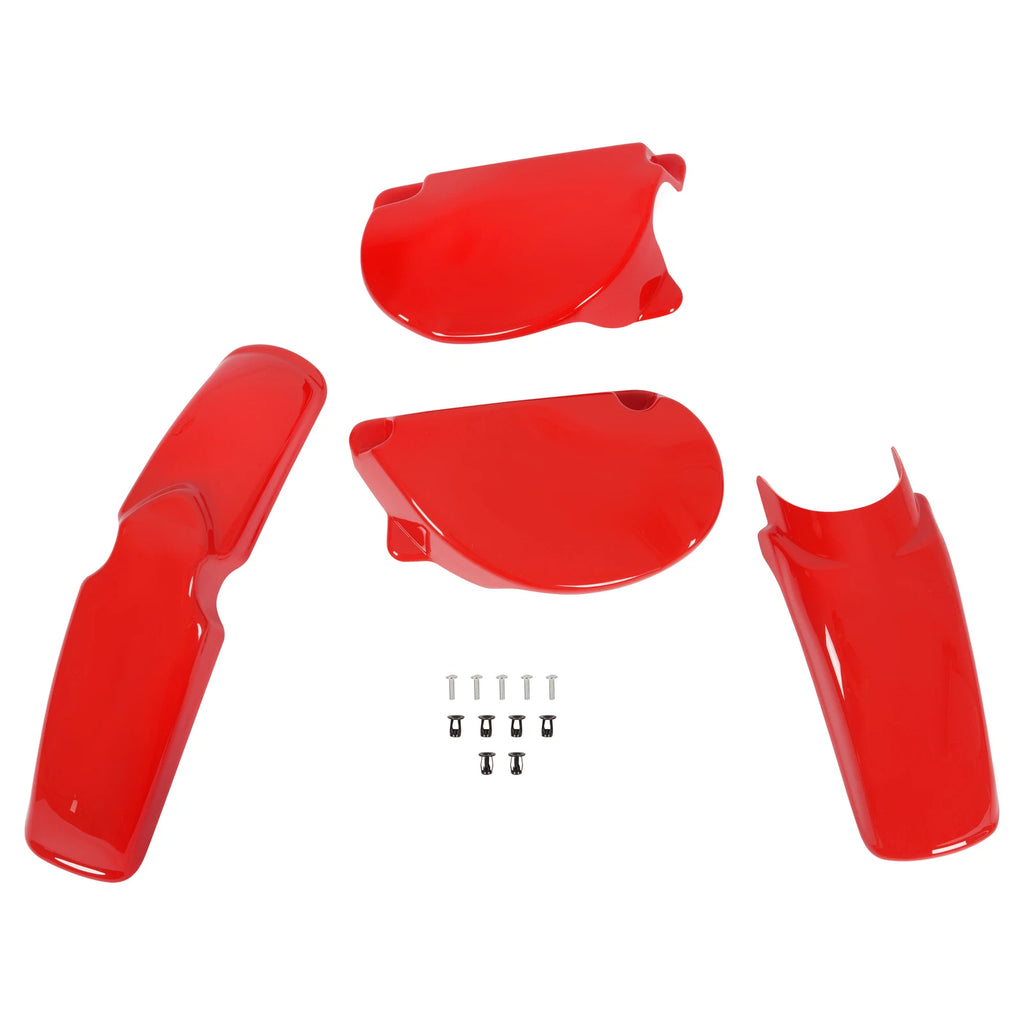 Plastic Kit for Honda XR75/XR80 (1977–1982) - Front/Rear Fender & Side Panels