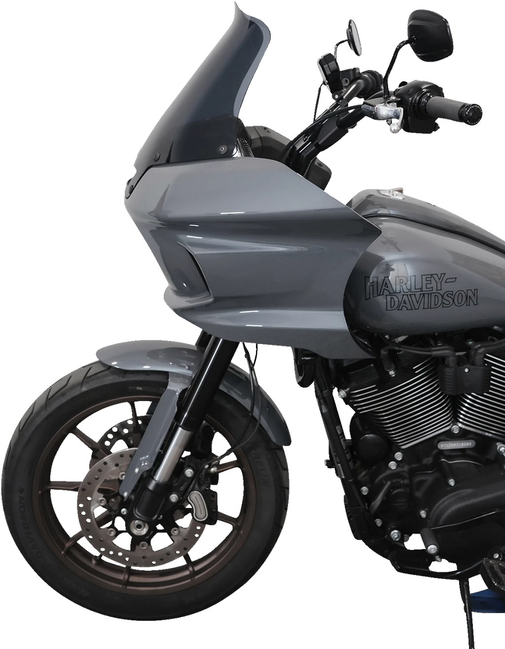 Klock Werks Flare Windshield 10" Dark Smoke for FXLRST (2018–2023) KWW-02-0611-DS