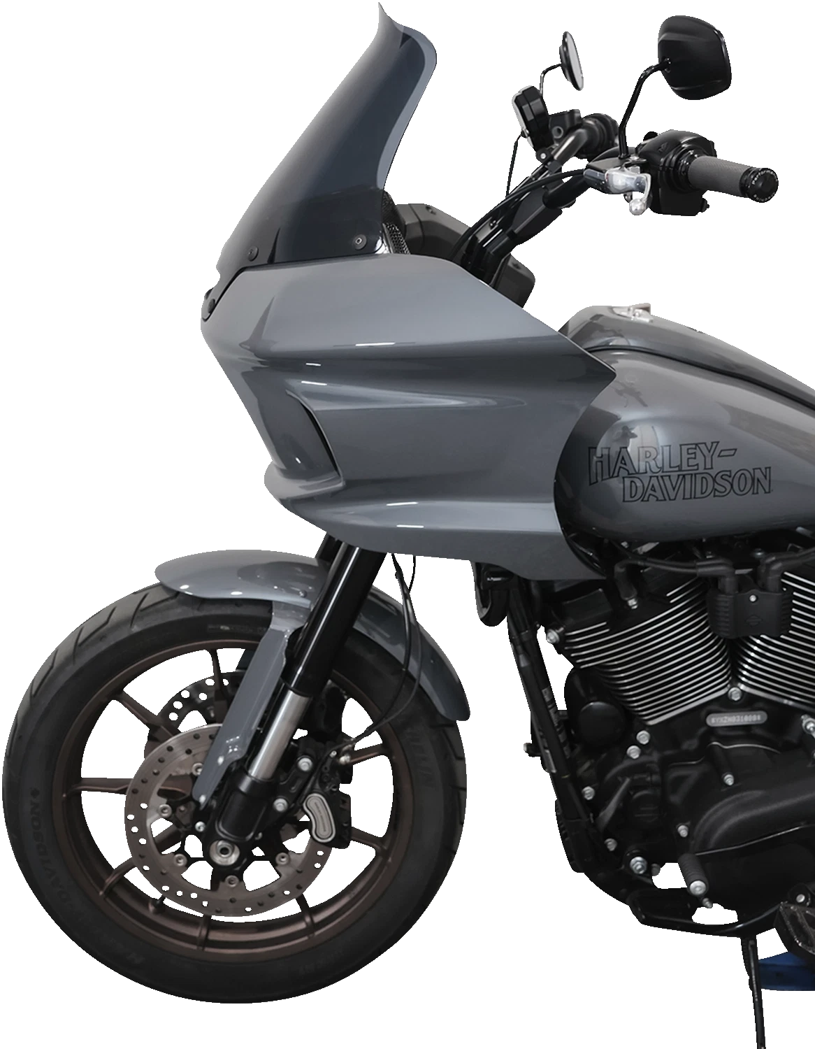 Klock Werks Flare Windshield 10" Dark Smoke for FXLRST (2018–2023) KWW-02-0611-DS