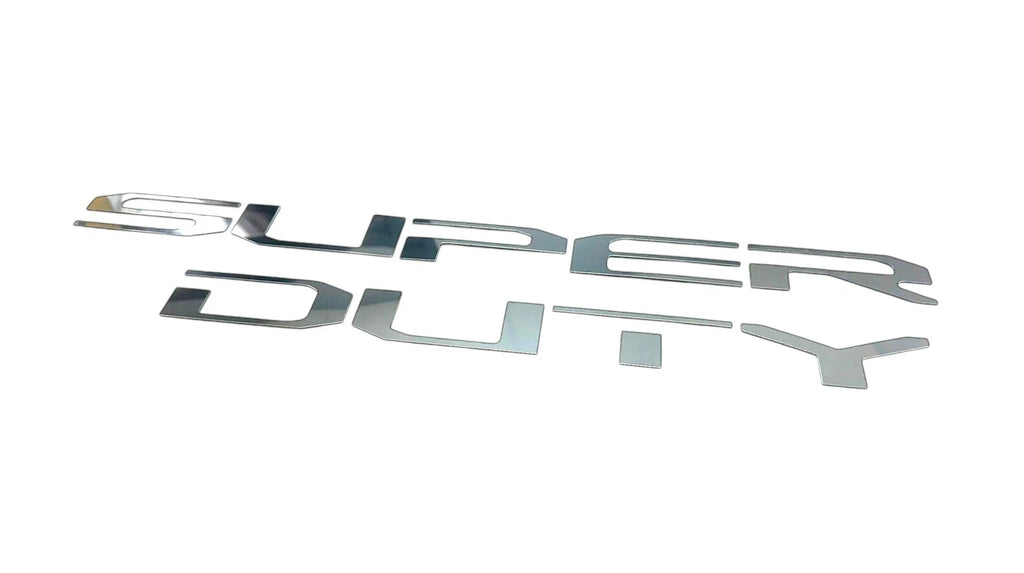 Chrome Tailgate Letters Replacement for 2023–2025 Ford Super Duty
