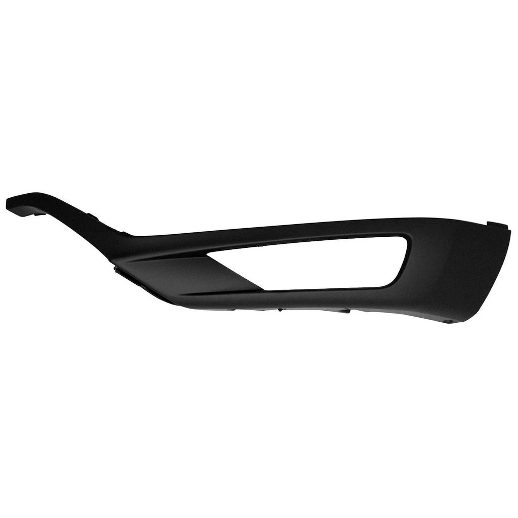 Replacement Black Primed Polypropylene Driver Side Front Outer Spoiler