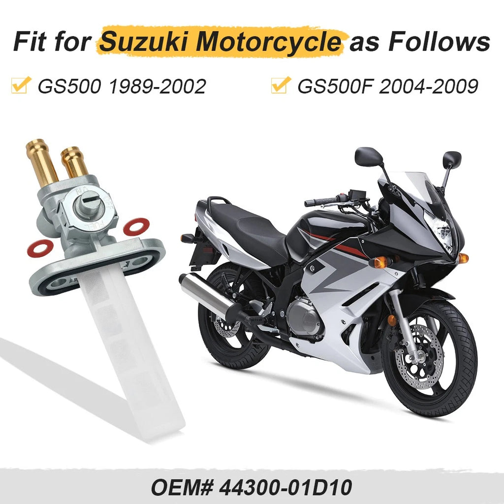 Petcock for Suzuki GS500 (1989–2002) GS500F (2004–2009) 44300-01D10