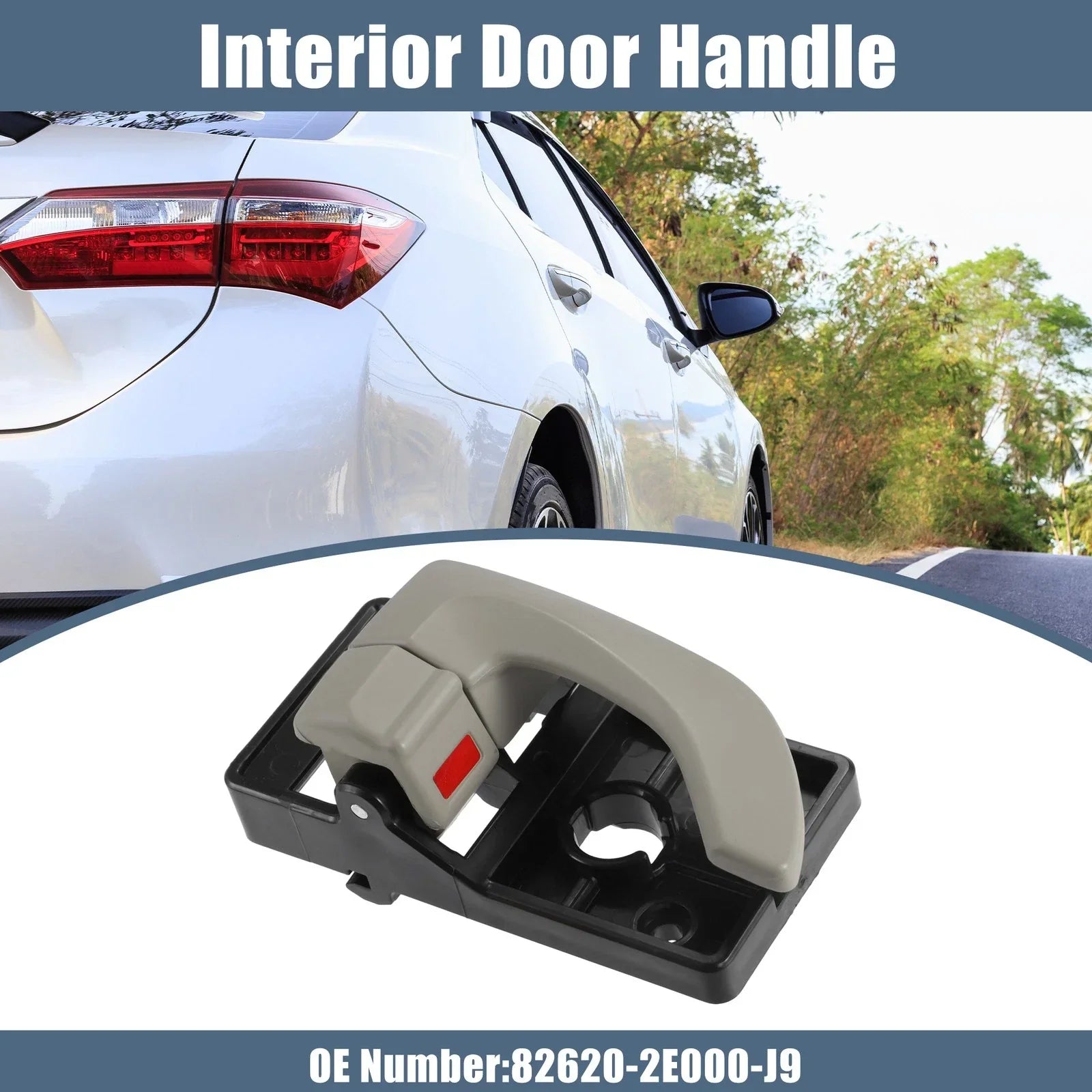 Interior Door Handle for Hyundai Tucson (2016-2023) - Black Beige