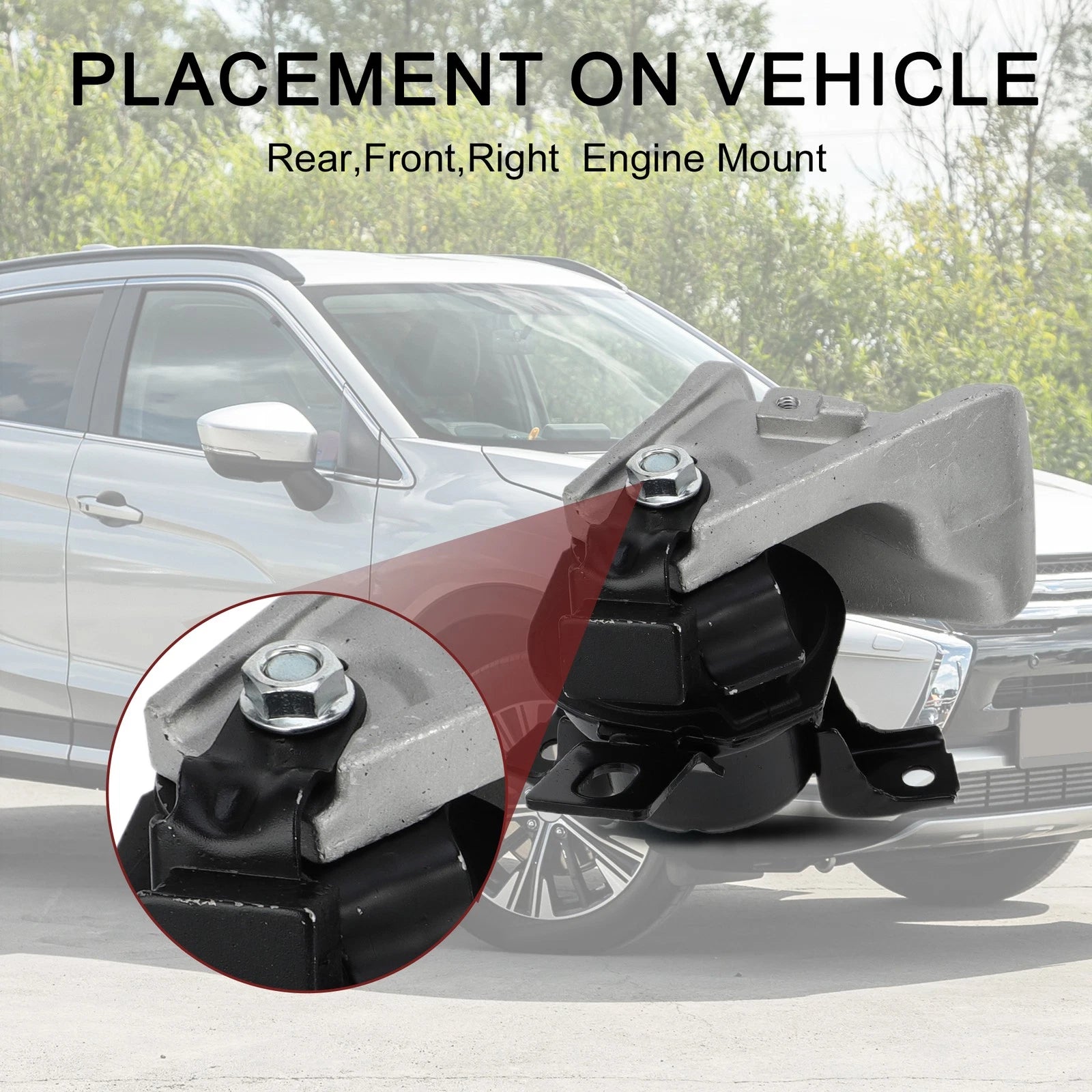 Engine Motor Trans Mount Set for Mitsubishi Lancer Ralliart 2.4L (2004–2006)